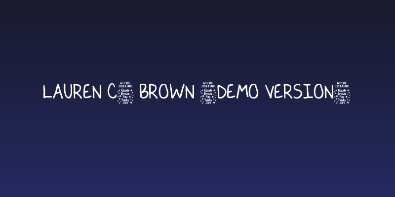 Lauren C. Brown [Demo Version] Social Header