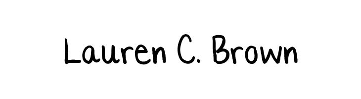 Lauren C. Brown Font