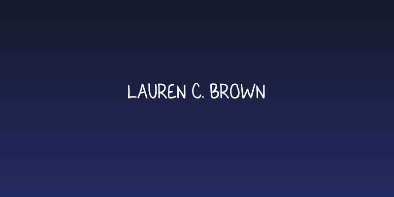Lauren C. Brown Social Header