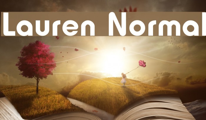 Lauren Normal Font examples
