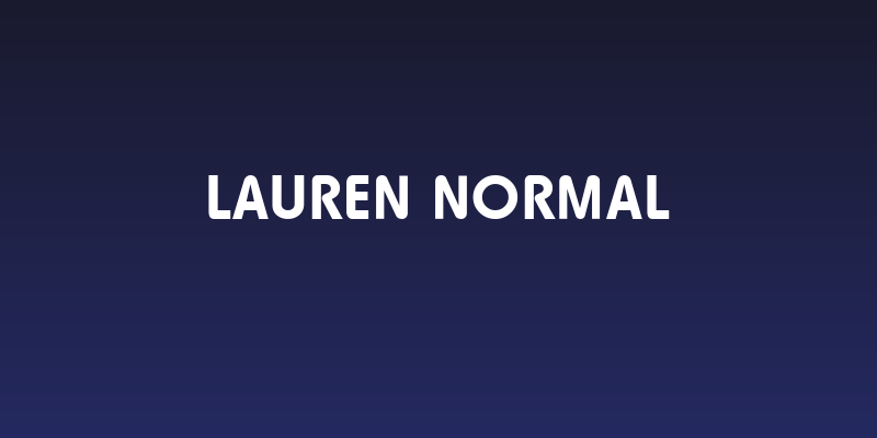 Lauren Normal Social Header