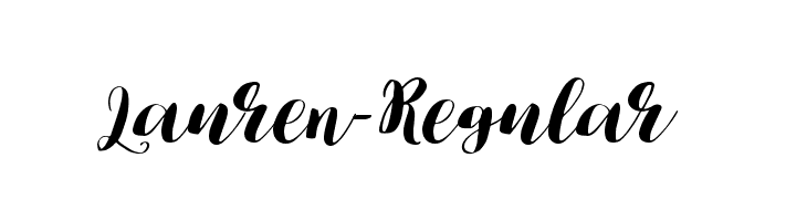Lauren-Regular  font caratteri gratis