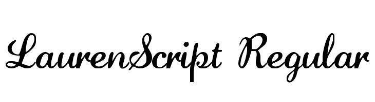 LaurenScript Regular  Frei Schriftart Herunterladen