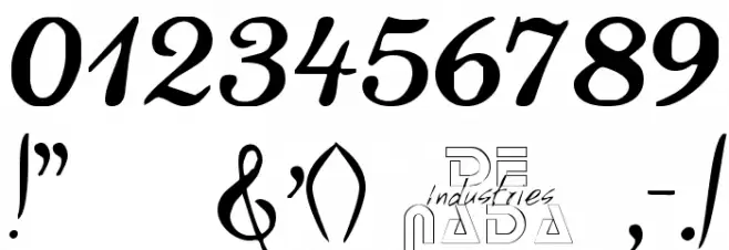 LaurenScript Regular Font OTHER CHARS
