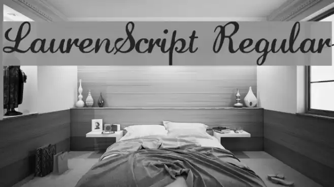 LaurenScript Regular Font examples