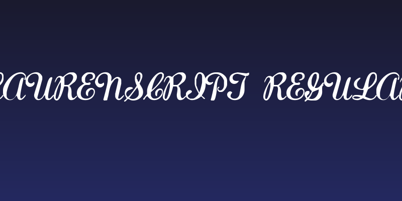 LaurenScript Regular Social Header