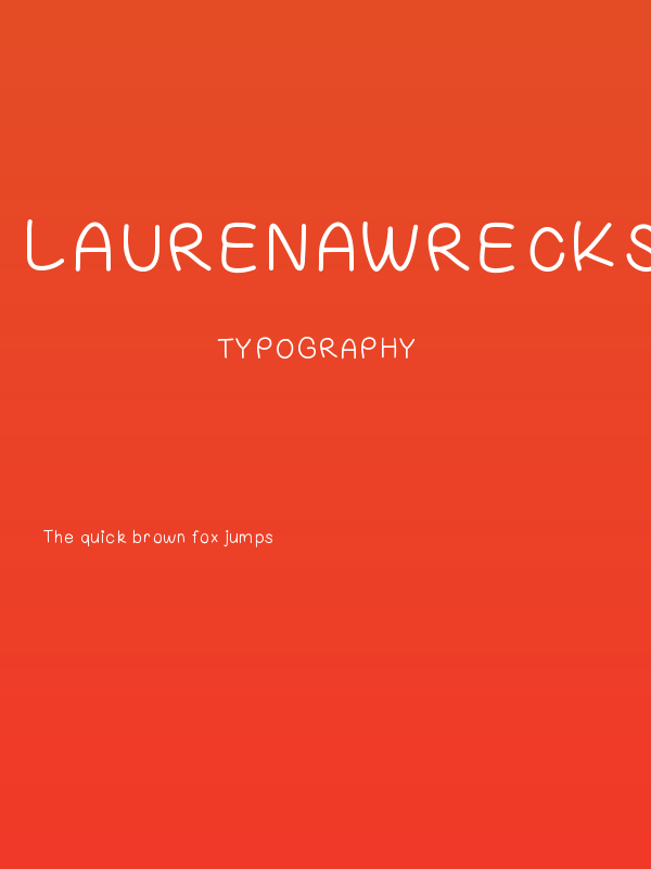 Laurenawrecksus Poster