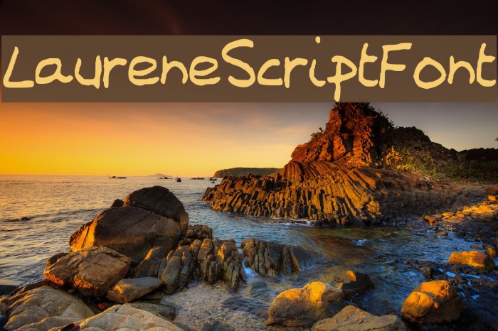 LaureneScriptFont Font examples