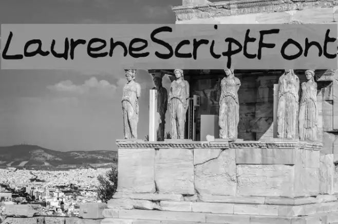 LaureneScriptFont Example 2