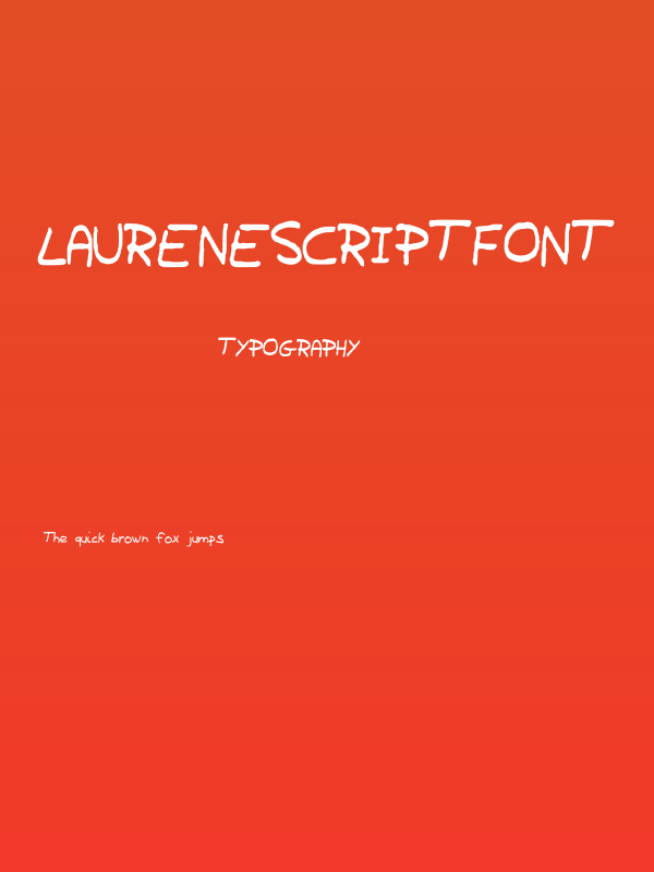 LaureneScriptFont Poster