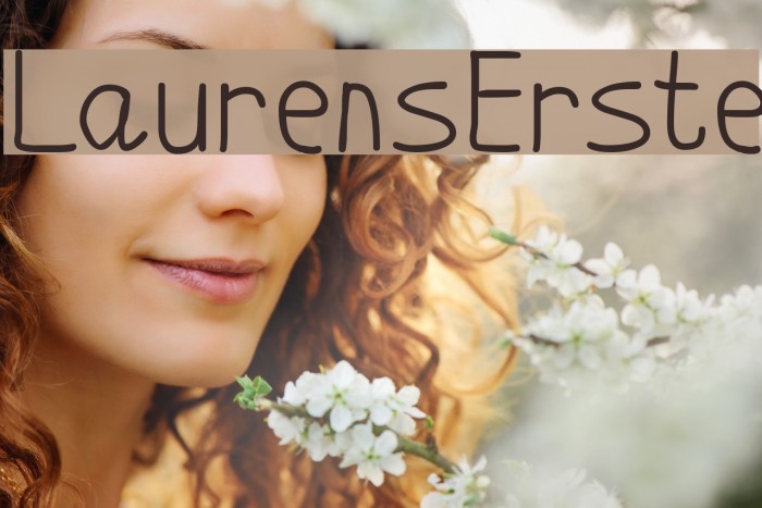 LaurensErste Font examples