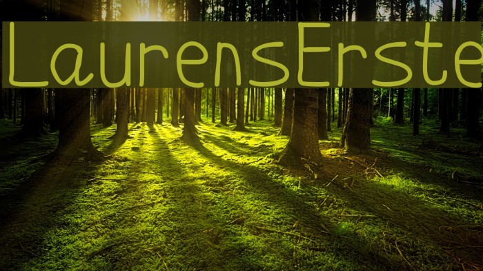 LaurensErste Font examples