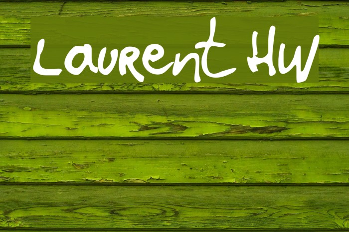 Laurent HW Font examples