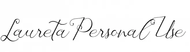 Laureta Personal Use  Fuentes Gratis Descargar