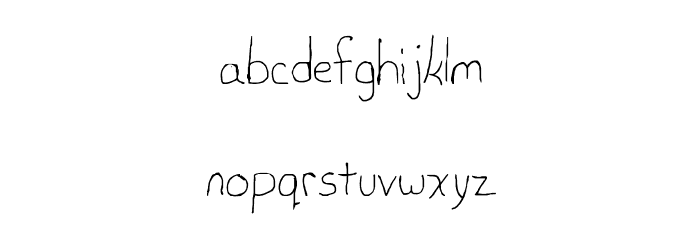 Laurieshand Font LOWERCASE