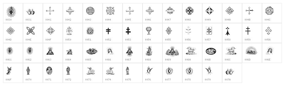 Laus Sus Cris Character Map