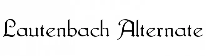 Lautenbach Alternate  免费字体下载