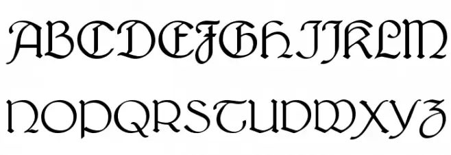 Lautenbach Alternate Шрифта ВЕРХНИЙ