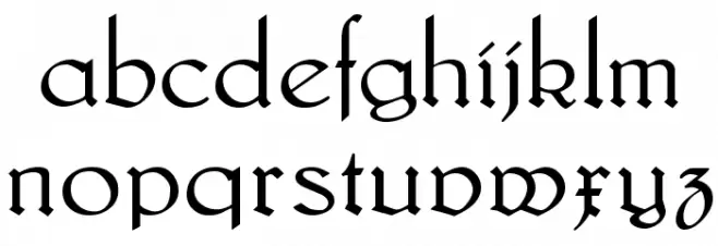 Lautenbach Alternate Schriftart Kleinbuchstaben