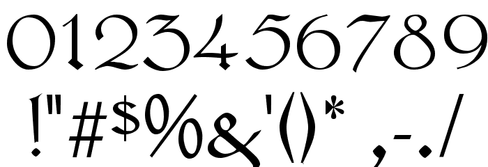 Lautenbach Normal Font OTHER CHARS