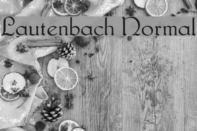 Lautenbach Normal Fonte examples