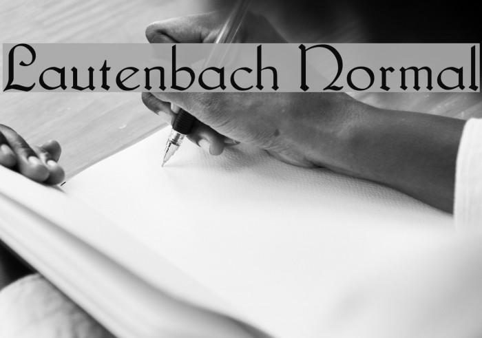 Lautenbach Normal Font examples