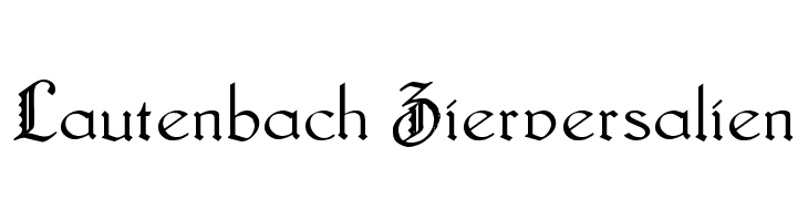 Lautenbach Zierversalien Font