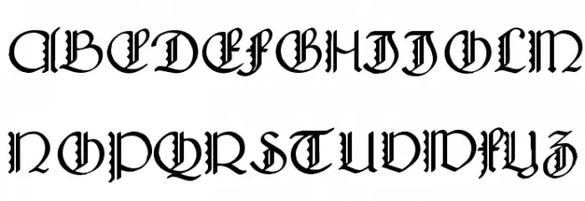 Lautenbach Zierversalien 字体 大写