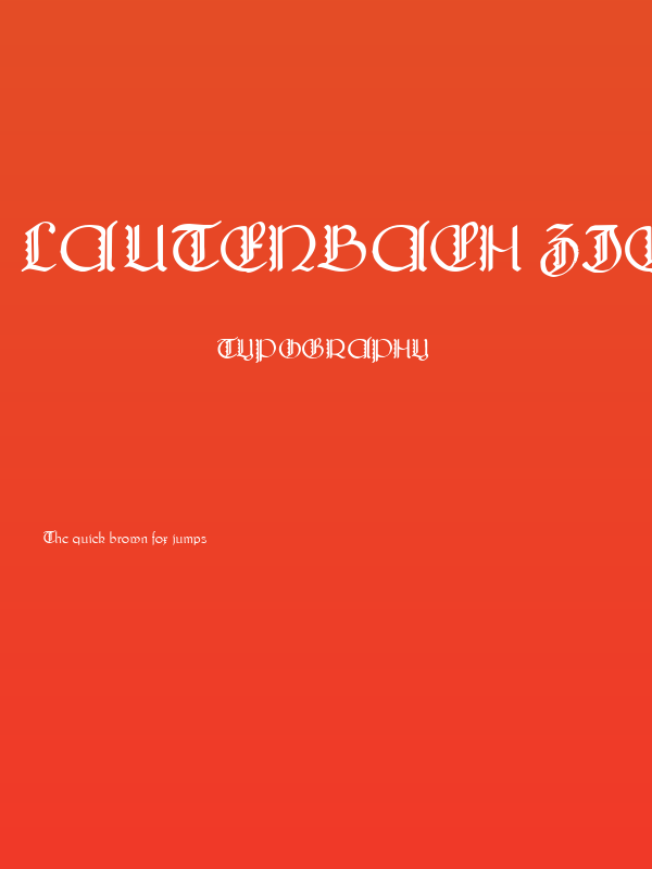 Lautenbach Zierversalien Poster