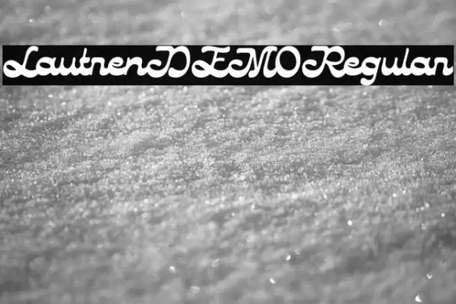 LautrenDEMO-Regular Font examples