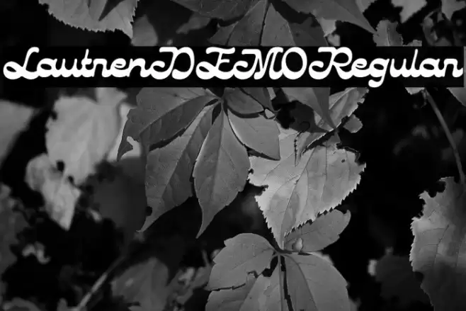 LautrenDEMO-Regular Font examples
