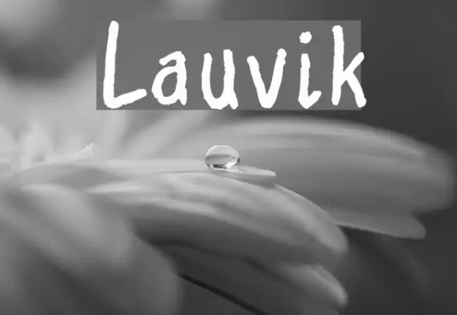 Lauvik Font examples