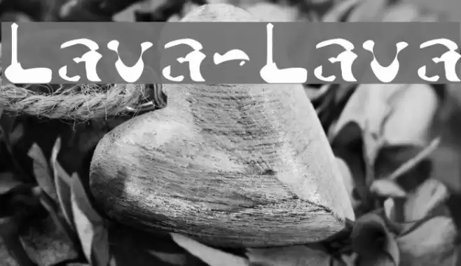 Lava-Lava Font examples