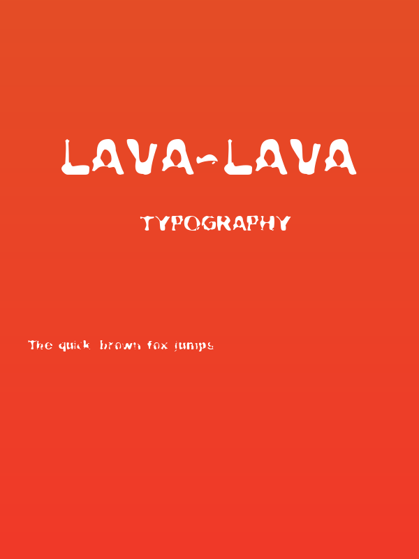 Lava-Lava Poster