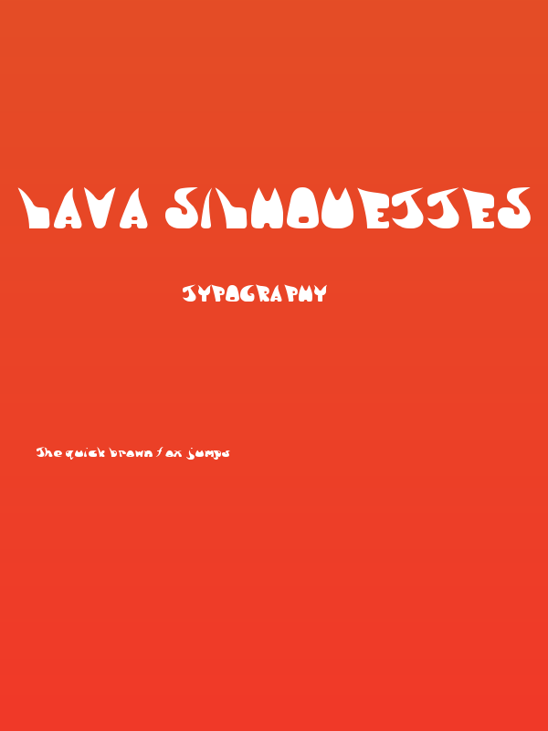 Lava Silhouettes Poster