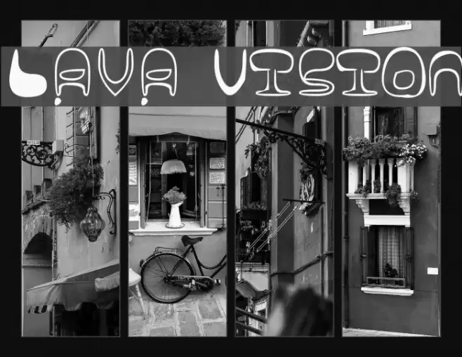 Lava Vision Font examples