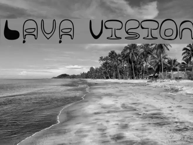Lava Vision Font examples