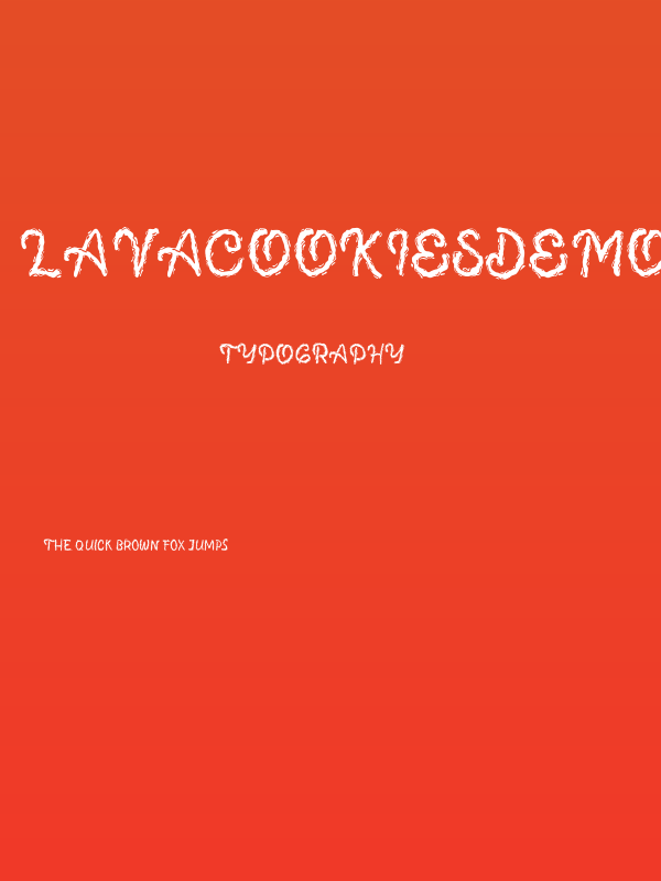 LavaCookiesDEMO-Regular Poster