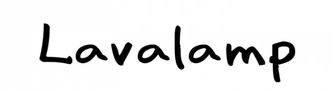 Lavalamp  Frei Schriftart Herunterladen