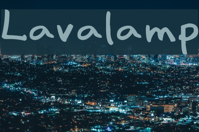 Lavalamp Font examples