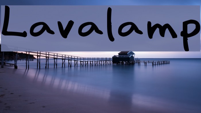 Lavalamp Font examples