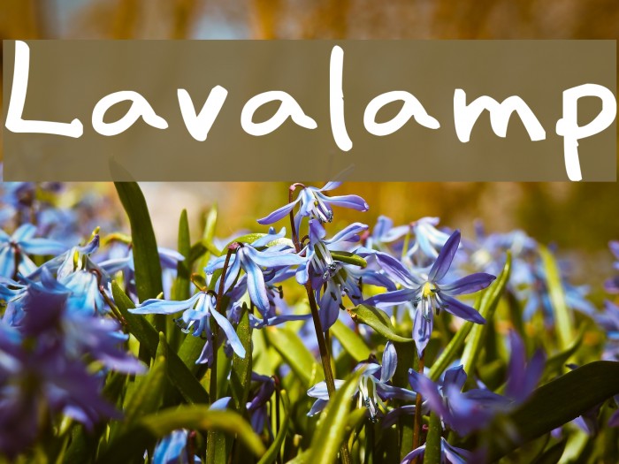 Lavalamp Font examples