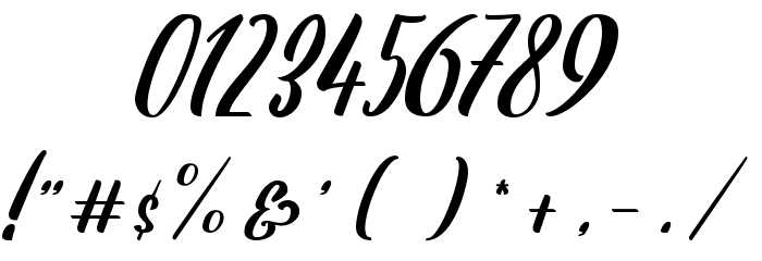 Lavalette Font OTHER CHARS