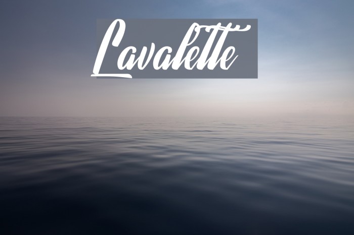 Lavalette Font examples