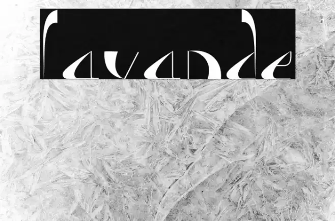 Lavande Font examples