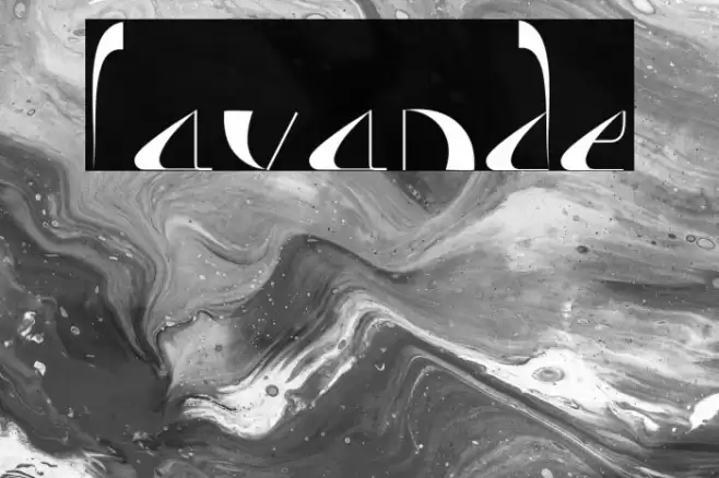 Lavande Font examples