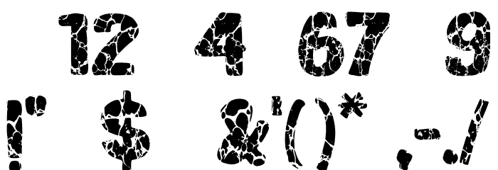 Lavarock Font OTHER CHARS