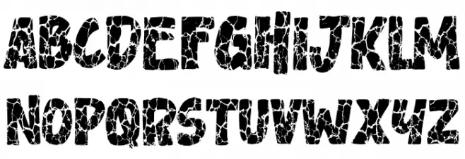 Lavarock Schriftart Groß