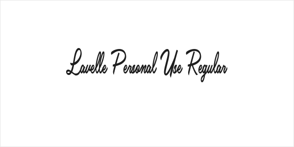 Lavelle Personal Use Regular Logo