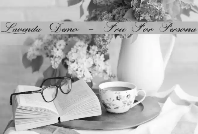 Lavenda Demo - Free For Persona Font examples